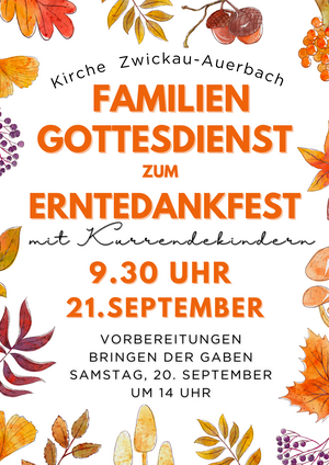 2025 Erntedankfest Poster Auerbach 2