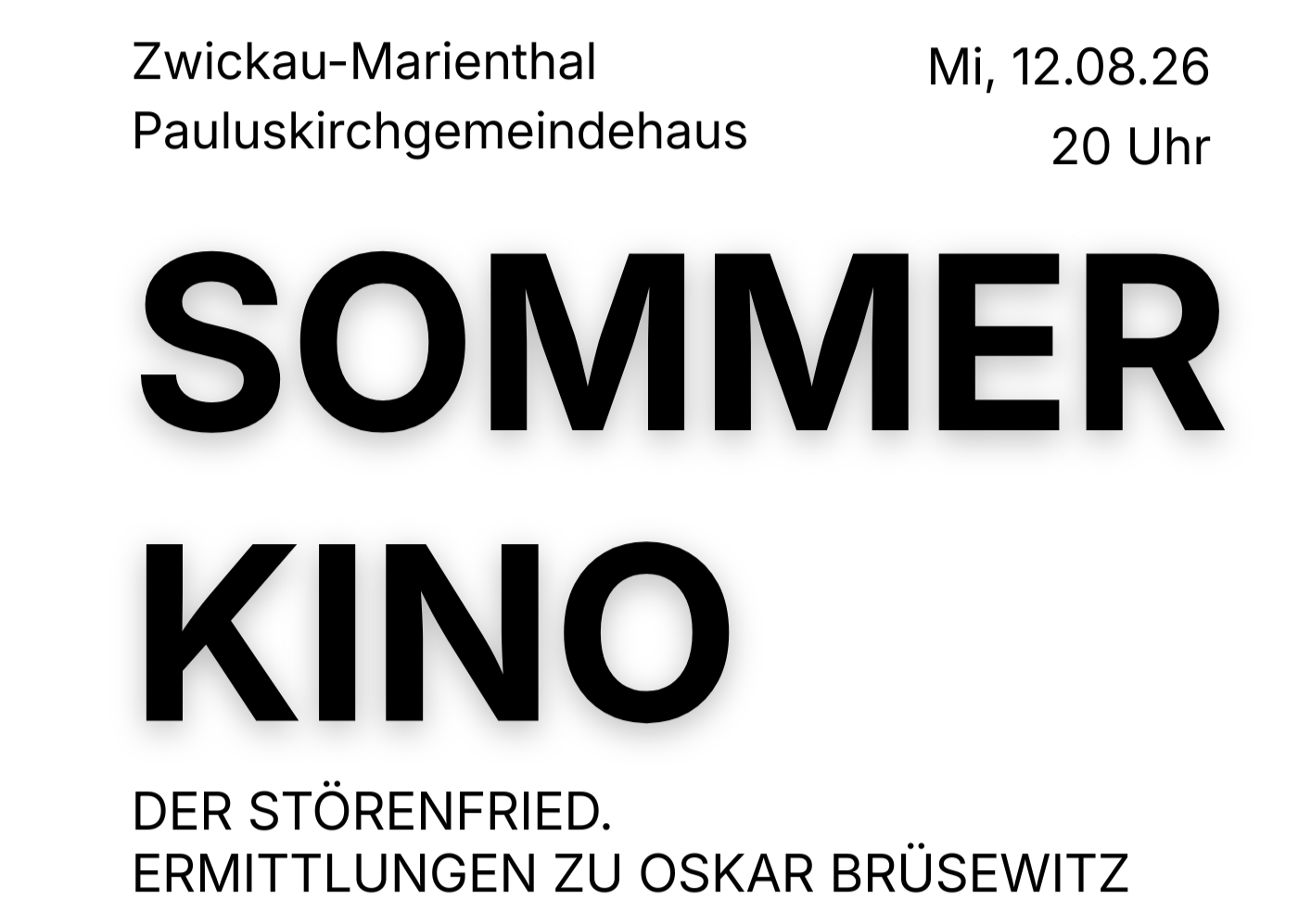 2026 Poster Sommerkinoklein